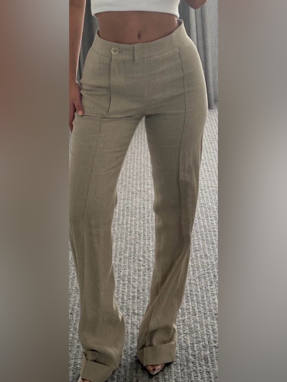 Jacquemus Beige Linen 'Le Splash' Pant - Picture 3 of 3